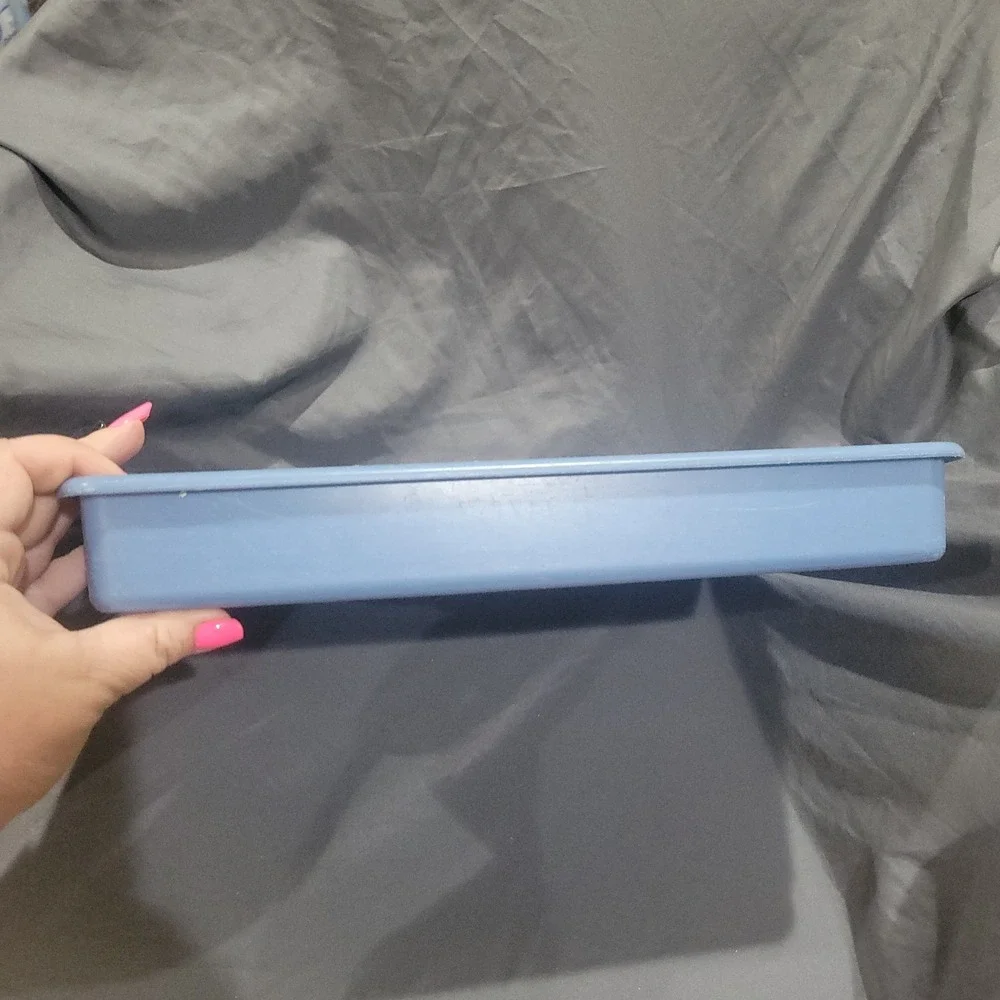 Vintage Rubbermaid Light Blue Cutlery Flatware Utensil Holder Tray Home 2925